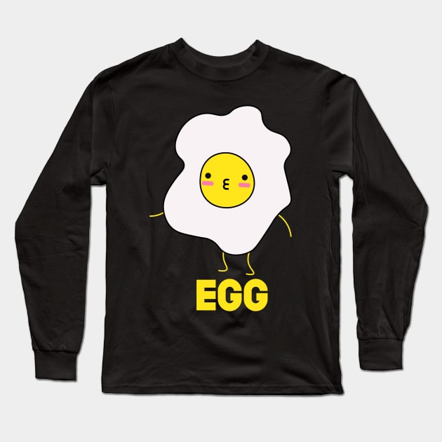 Bacon and Egg Matching Couple Shirt Long Sleeve T-Shirt by SusurrationStudio